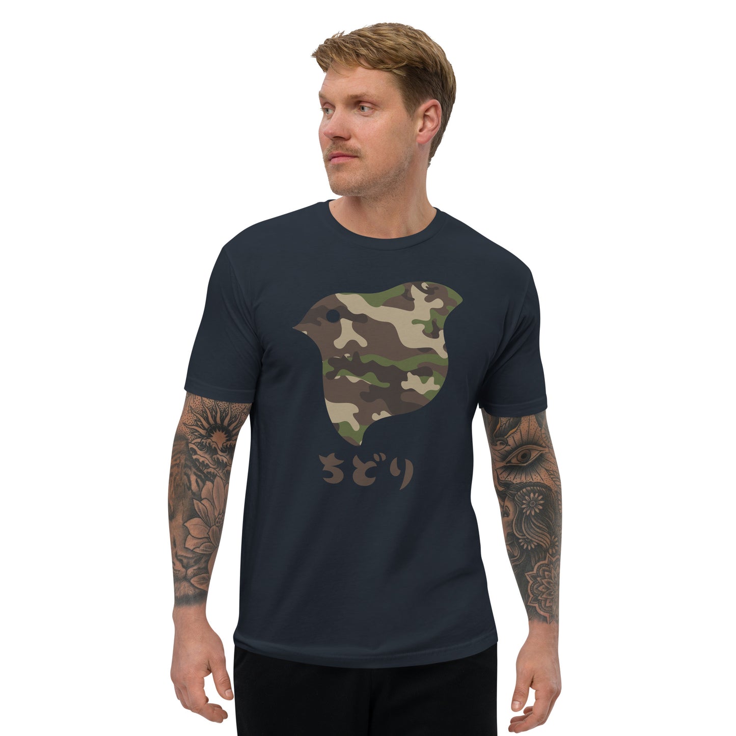 [Chidori] T-shirt Camo Woodland (Mannen)