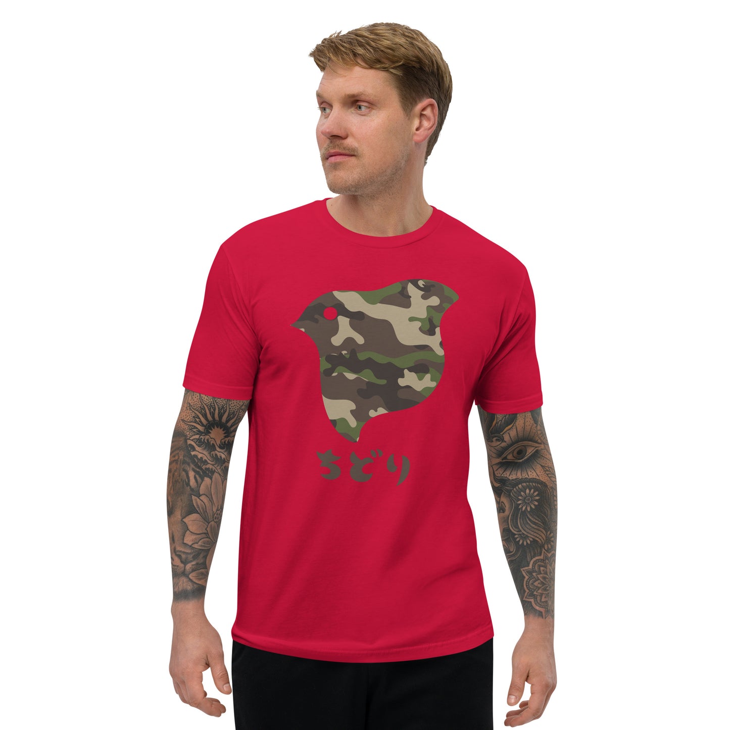 [Chidori] T-shirt Camo Woodland (Mannen)